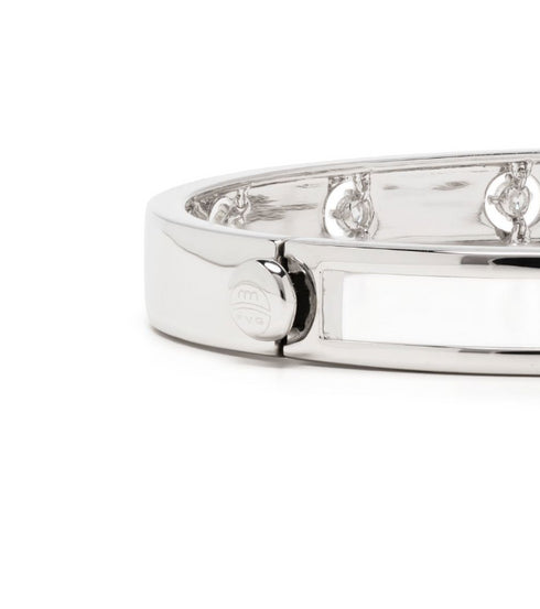 18kt white gold Sirio diamond bangle bracelet